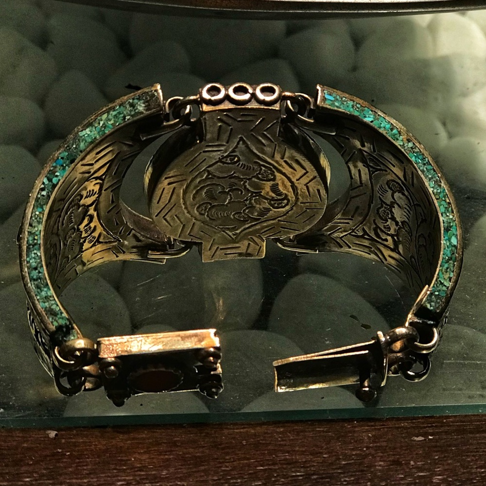 Huge bracelet with 7 different precious gemstones all AAA Quality. - Picture 3 of 3